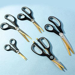 LOT DE 5 CISEAUX TITANIUM