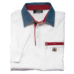 Polo microfibre et coton -...