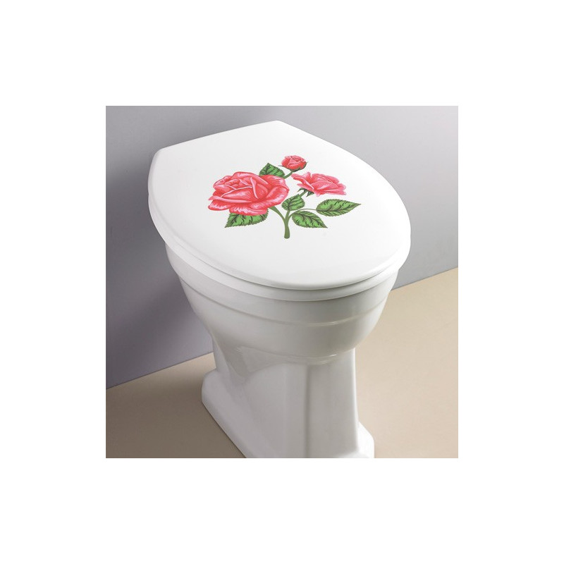 ABATTANT WC "ROSES"