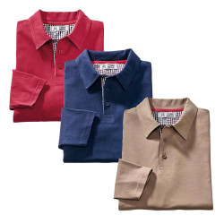 Polo thermique sport-chic -...