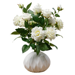 Roses blanches éternelles