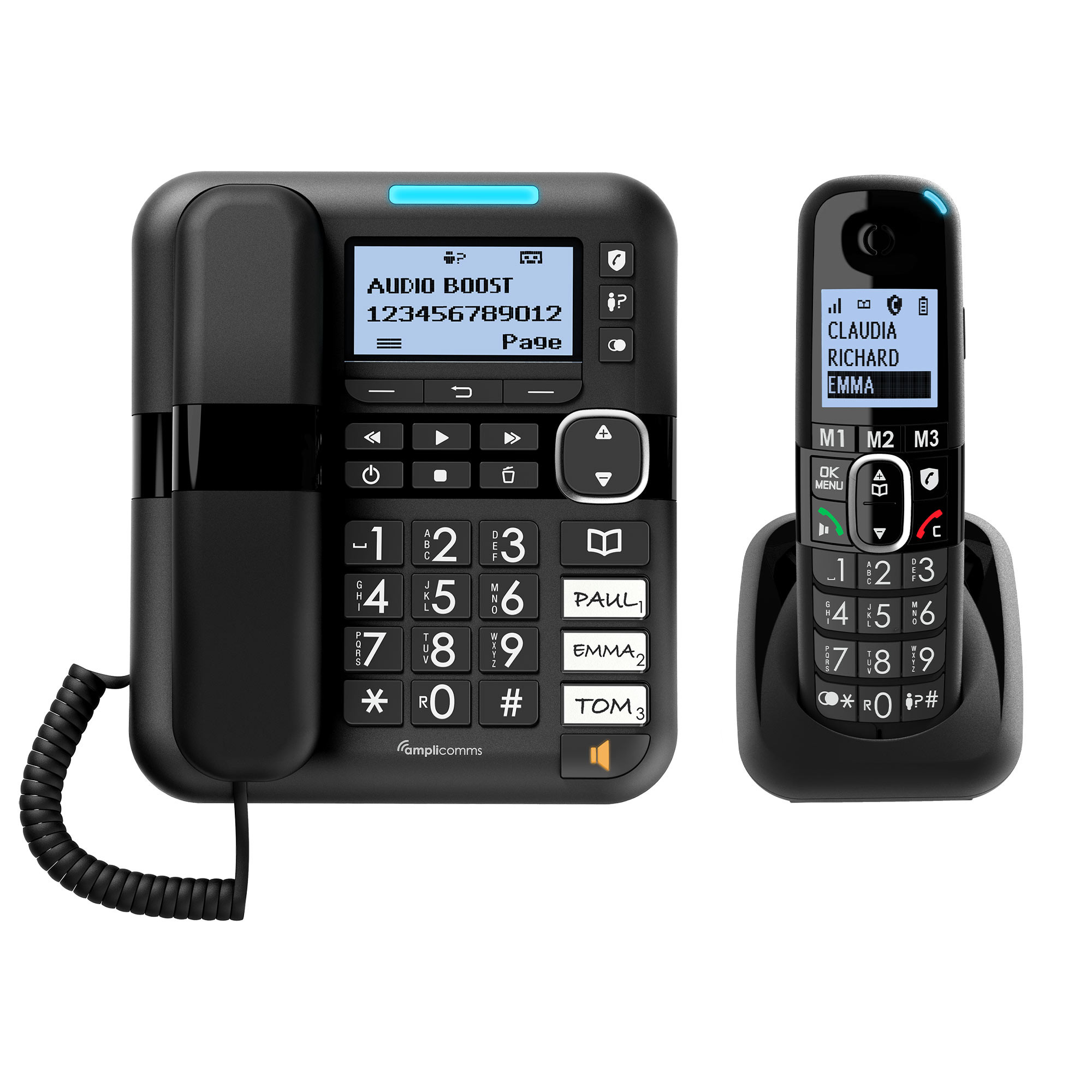 Duo téléphones ergonomiques