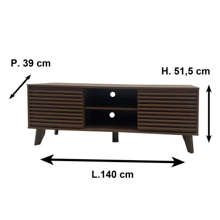 Meuble TV à portes coulissantes