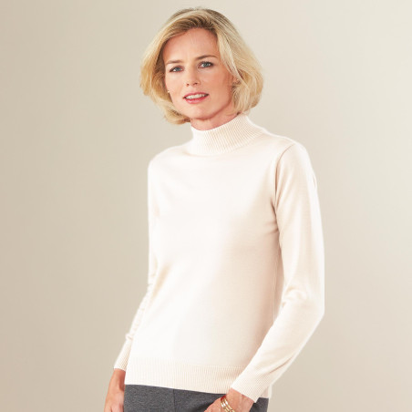 Les 3 Pulls mérinos à col cheminée