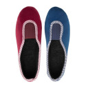 Chaussons-ballerines velours