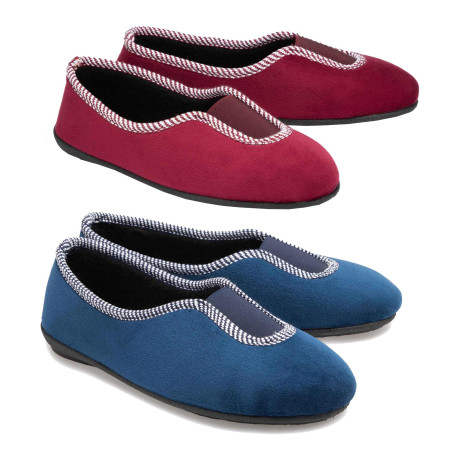 Chaussons-ballerines velours