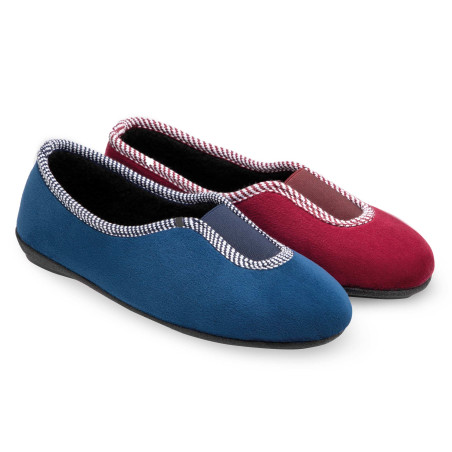 Chaussons-ballerines velours