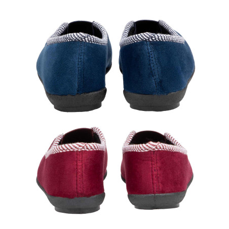 Chaussons-ballerines velours