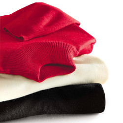 Pull mérinos à col cheminée...