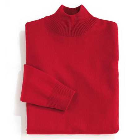 Pull mérinos à col cheminée - Les 3