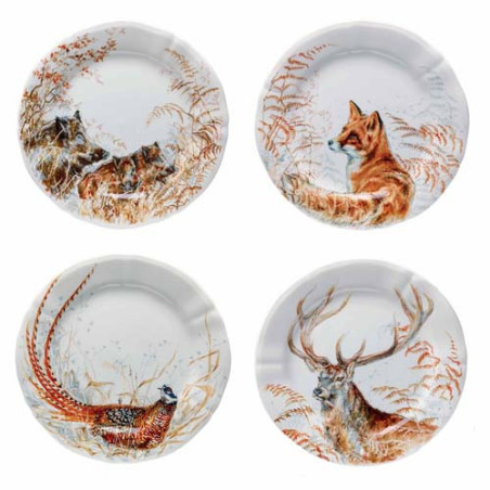 Les quatre assiettes à dessert Sologne