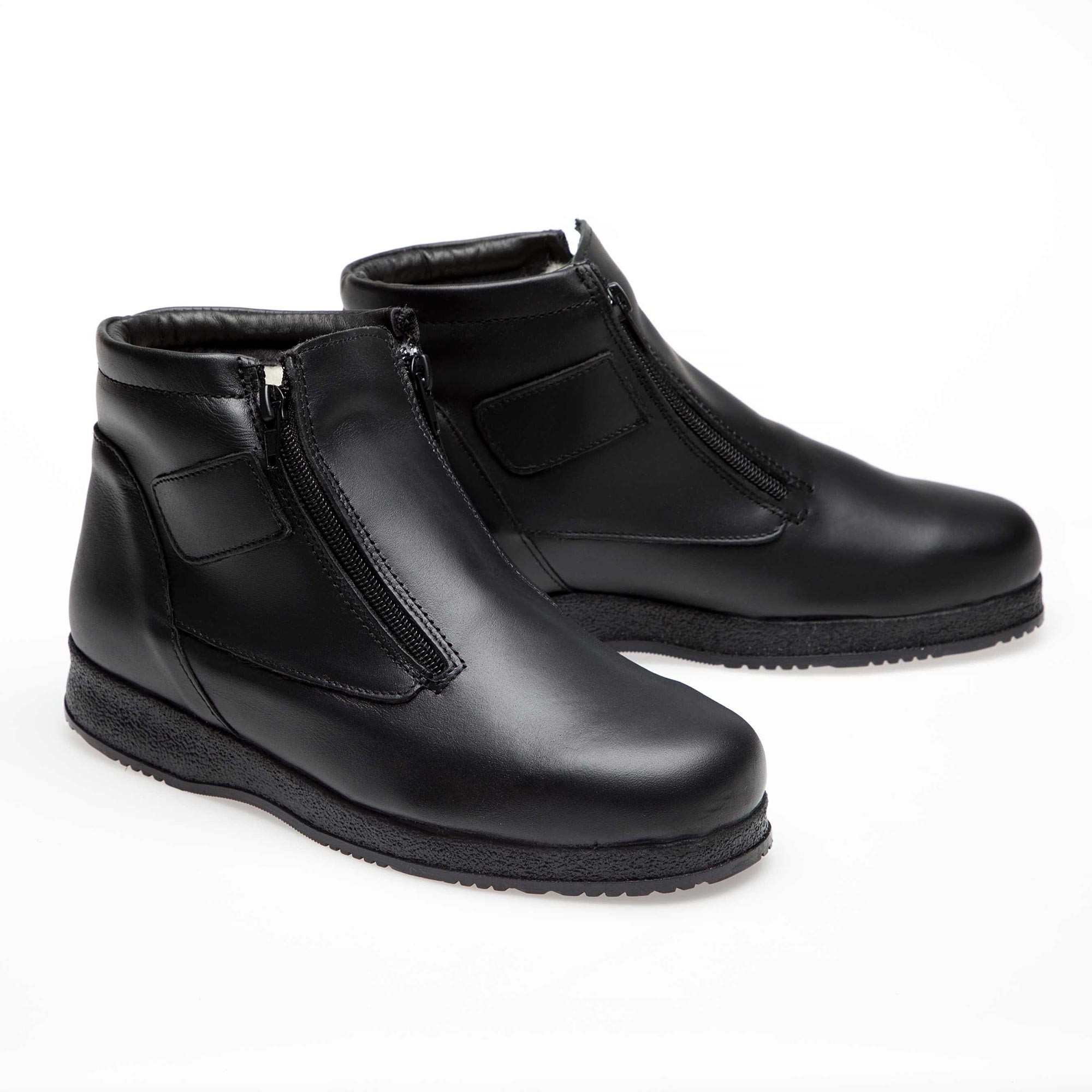 Boots cuir doublées laine