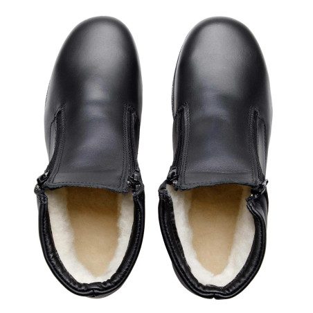 Boots cuir doublées laine