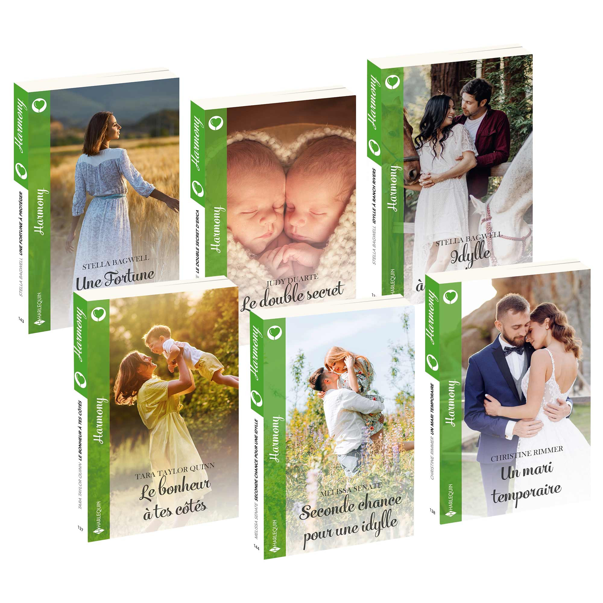 Les 6 livres Harlequin