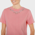 Tee-shirt broderie et strass