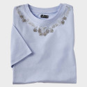 Tee-shirt broderie et strass