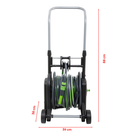 Chariot enrouleur à pédale