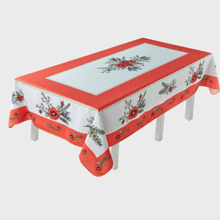 Nappe coquelicots rectangulaire