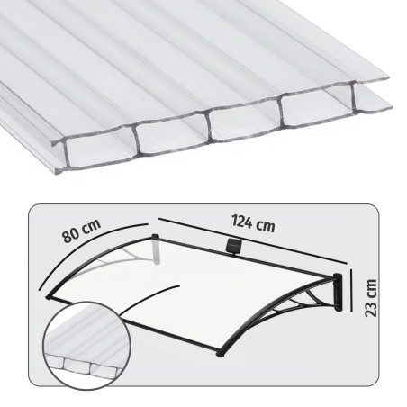 Marquise lumineuse solaire
