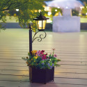 Réverbère-jardinière solaire