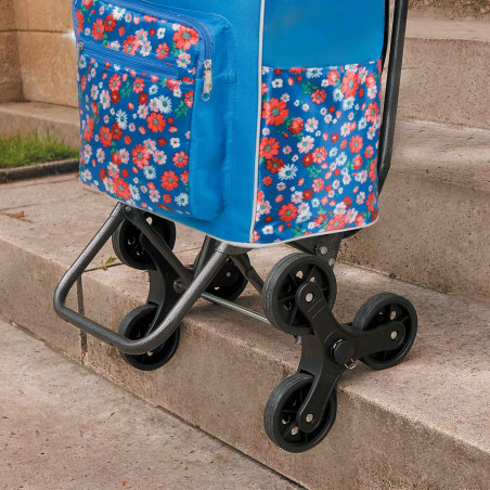 Chariot de courses Fleuri