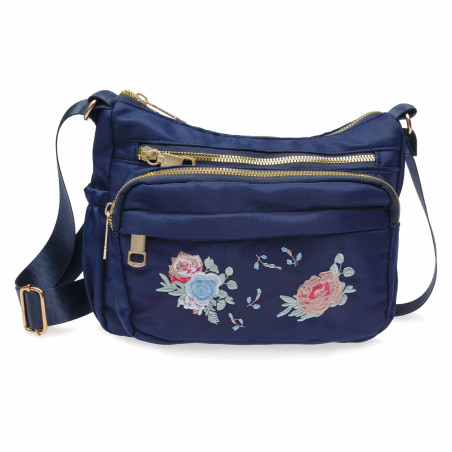 Sac à main brodé roses