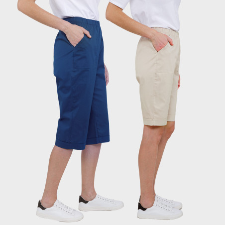 Le pantacourt + le bermuda (de même taille)
