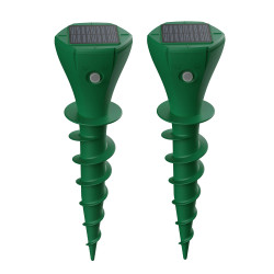 Les 2 chasse taupes solaires