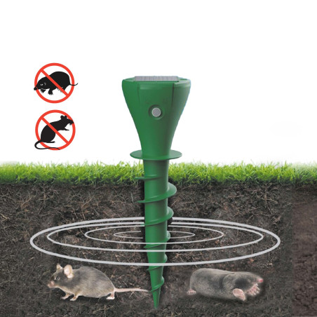 Les 2 chasse taupes solaires