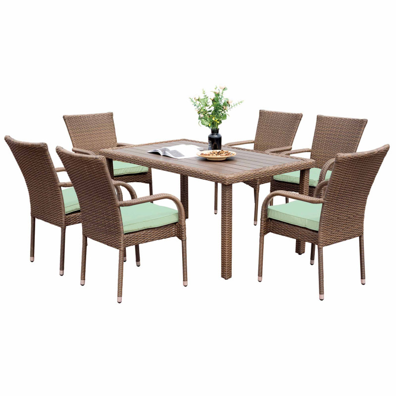 Salon de jardin 6 places Malibu