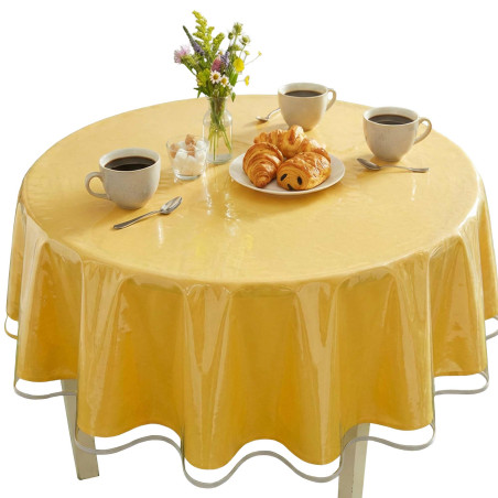 Protège-table transparent rond