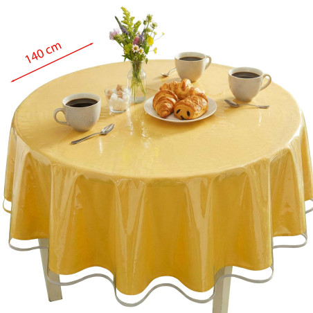 Protège-table transparent rond