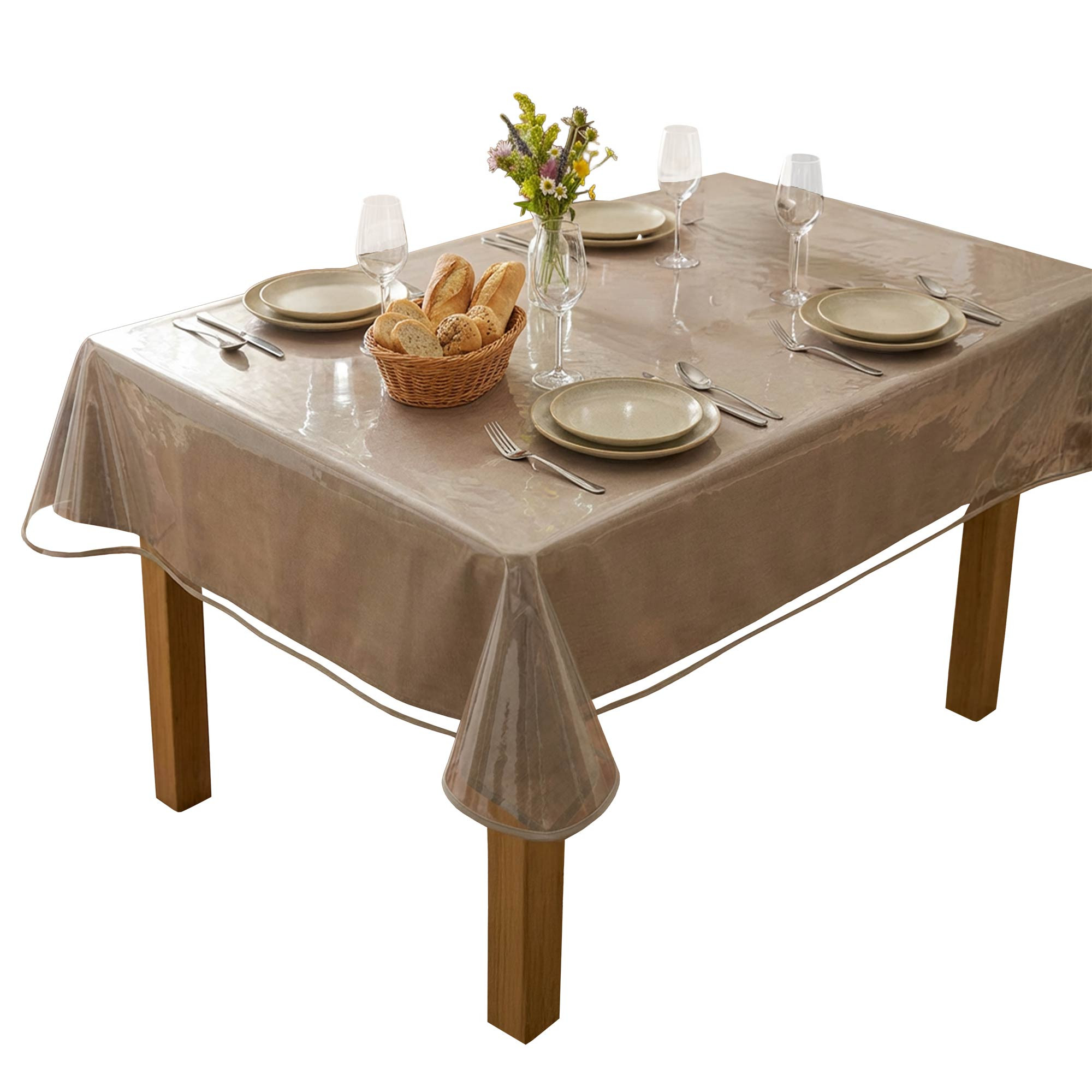 Protège-table transparent rectangulaire