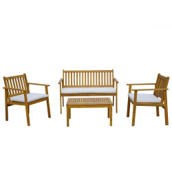 Salon de jardin bois