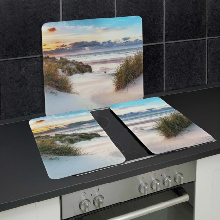 Les 2 protège-plaques Chemin des dunes