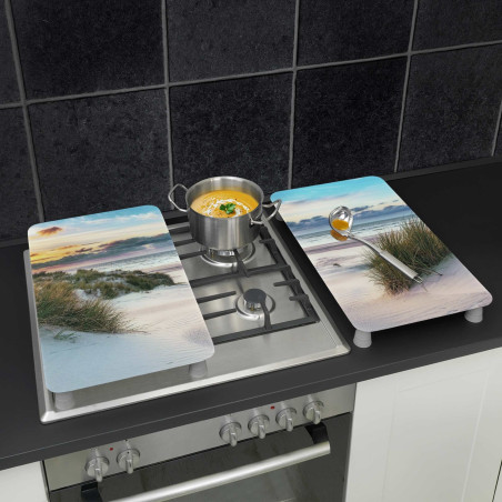 Les 2 protège-plaques Chemin des dunes