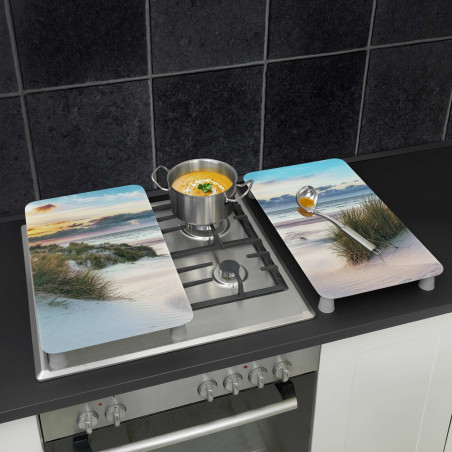 Les 2 protège-plaques et la crédence