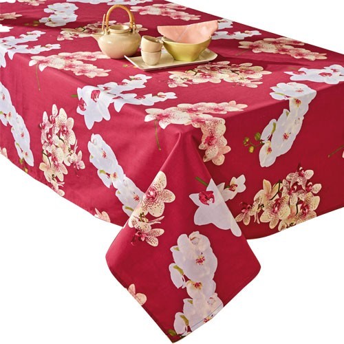 Nappe anti-taches Orchidées Rectangulaire