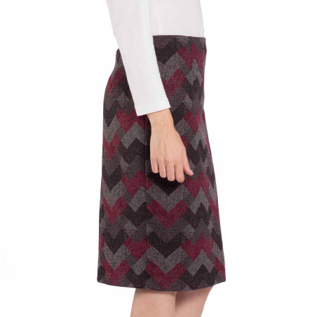 Jupe jacquard droite