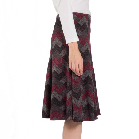 Jupe jacquard à panneaux