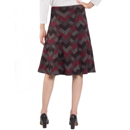 Jupe jacquard à panneaux