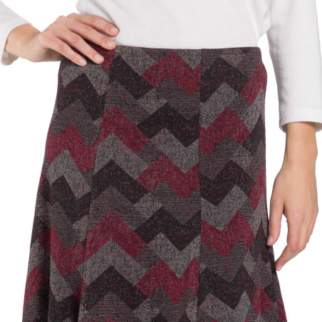 Jupe jacquard à panneaux
