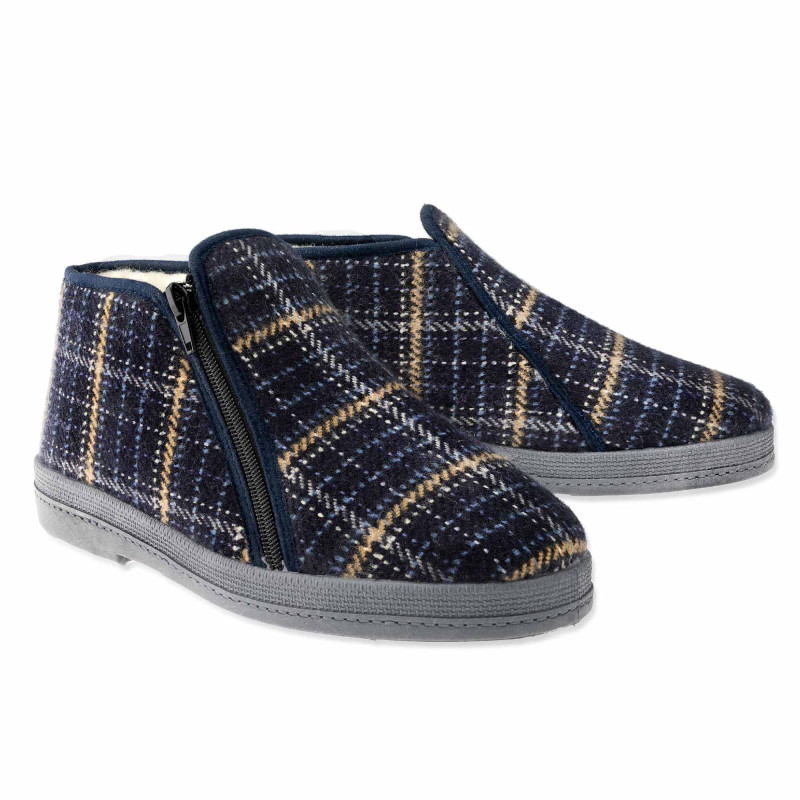 Chaussons montants fourrés laine