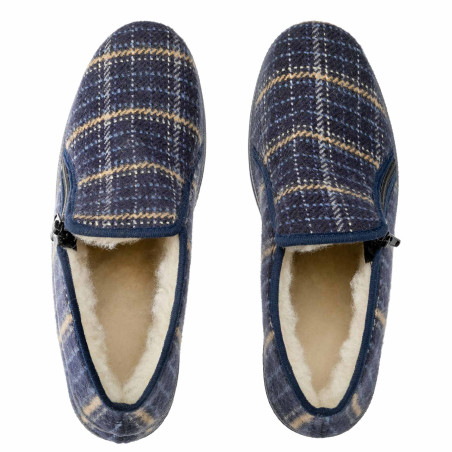 Chaussons montants fourrés laine