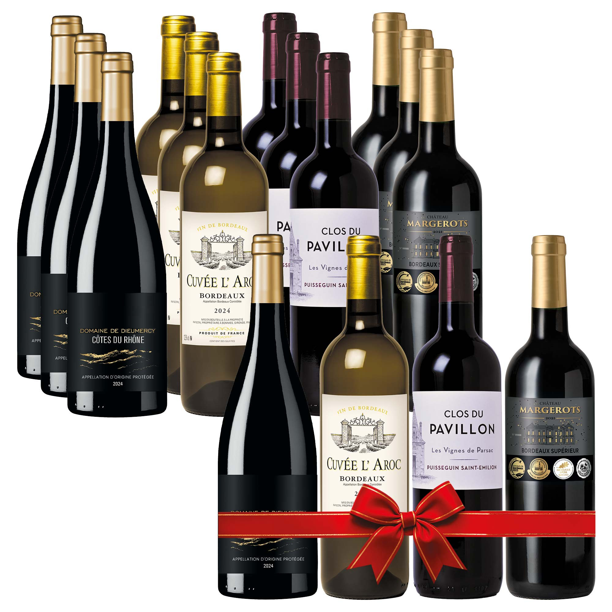 Assortiment de 12 bouteilles