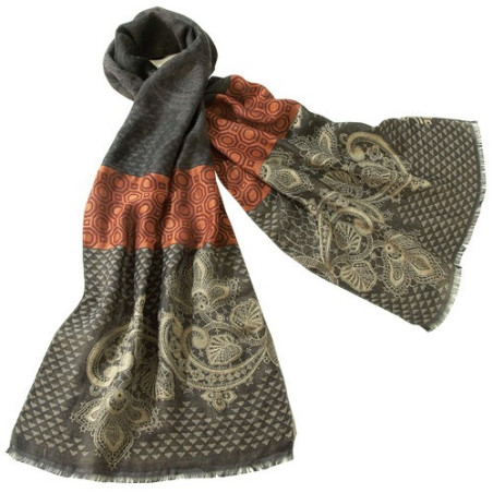 Étole «dentelle» laine & soie