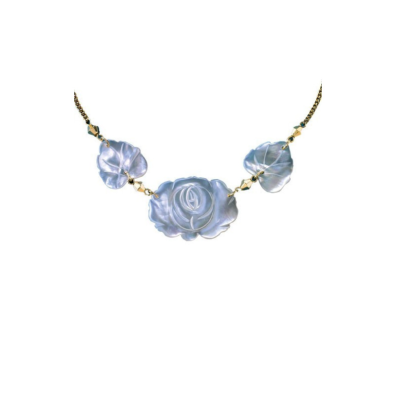 Collier fleur de nacre