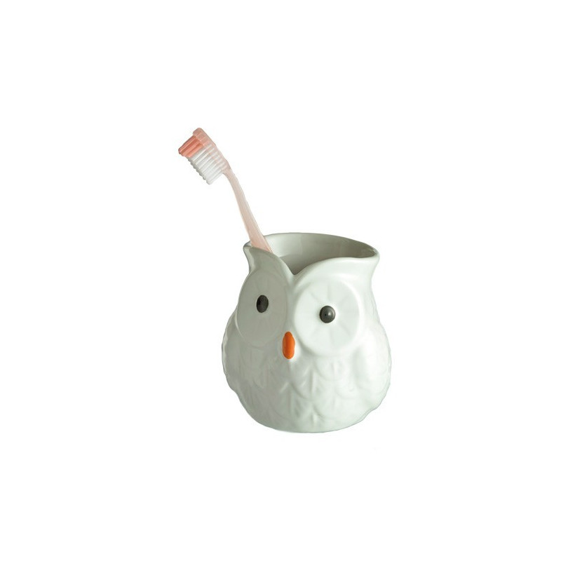 Verre à dent «Chouette des neiges»