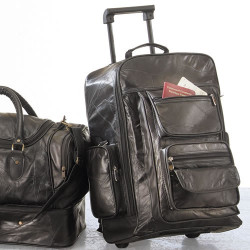 Valise à roulettes cuir...