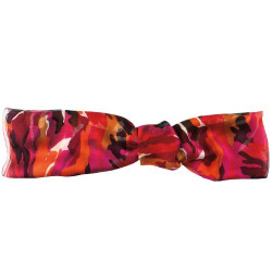 Foulard fleur de soie Rouge